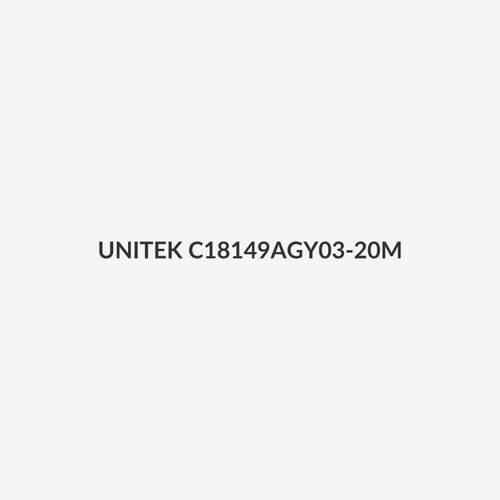 UNITEK C18149AGY03-20M - 20M CAT8 Black SSTP 26AWG Patch Lead in PVC Jacket Supports 40 Gigabit Ethernet