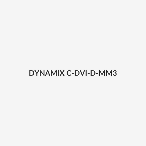DYNAMIX C-DVI-D-MM3 - DVI-D Male to DVI-D Male Digital Dual Link 24+1 Cable Supports DVI Digital