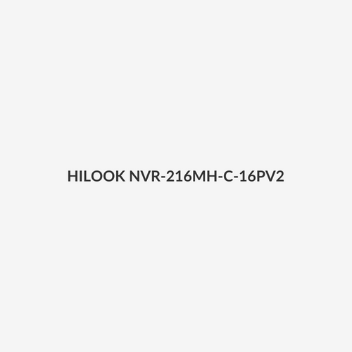 HILOOK NVR-216MH-C-16PV2 - 16-Channel 1U PoE 4K NVR up to 8MP Recording, No HDD Included