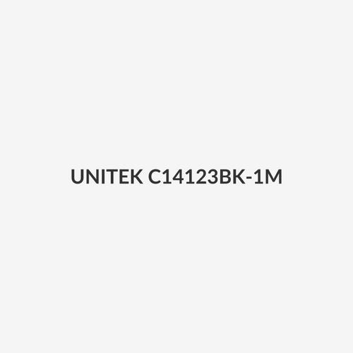 UNITEK C14123BK-1M - 1m USB-C to Right Angled 90 Degree USB-C Connector. Supports 100W PD Fast Charging