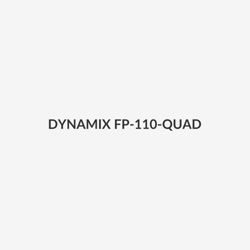 DYNAMIX FP-110-QUAD - Quad Port Face Plate for RJ45 110 Keystone Jacks NOTE Jack Pins at Top of Plate