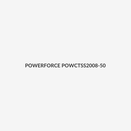 POWERFORCE POWCTSS2008-50 - 8 x 200mm 316L Stainless Steel Cable Ties Pack of 50 1335N/136kgs Tensile Strength