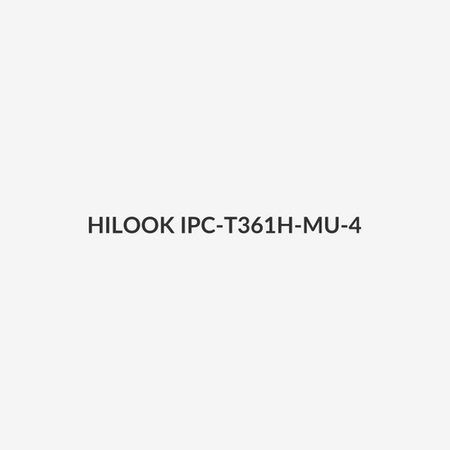 HILOOK IPC-T361H-MU-4 - 6MP IP POE Turret Camera w/ 4mm Fixed Lens. H265. IR up to 30m. Built-in Audio Mic.