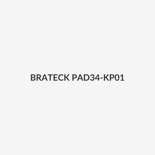 BRATECK PAD34-KP01 - Anti-Theft Enclosed Free Standing Tablet Display Kiosk Anti-skid Pad Prevent Scraches