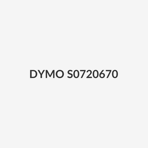 DYMO S0720670 - Genuine D1 Label Cassette Tape 9mm x 7M Black on Clear Suitable for the Label Manage