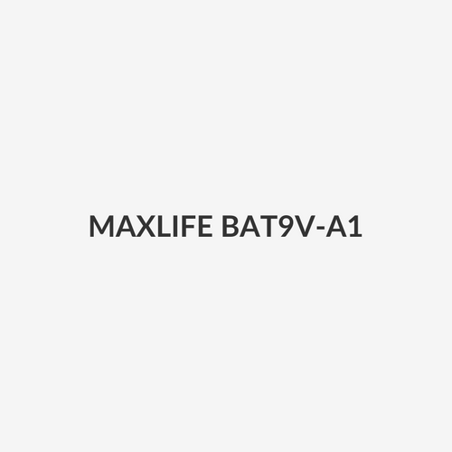 MAXLIFE BAT9V-A1 - 9V Alkaline Battery 1 Pack