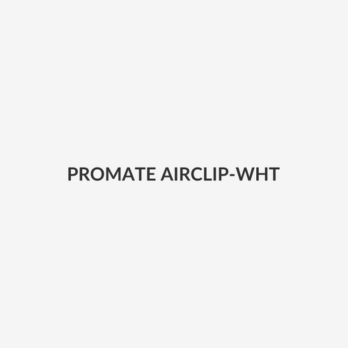 PROMATE AIRCLIP-WHT - PROMATE Open Ear Clip-on Bluetooth Earbuds with Intellitouch Smart Control. Includes 500mAh Recharging Battery Case, Up to 28 Hours Play Back, Water Resistant, White