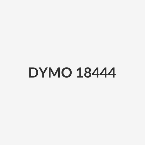 DYMO 18444 - Genuine Rhino Industrial Vinyl 12mm x 5.5m. Black on White. Compatible w/ DYMO Rhino