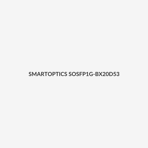 SMARTOPTICS SOSFP1G-BX20D53 - 1.25G SFP BiDi LC Simplex Transceiver Module for SingleMode. Dual Wave length