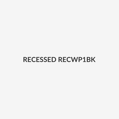 RECESSED RECWP1BK - Single Black Wall Box 1x GPO Slot Stud or Floating Gib New or Retrofit Install