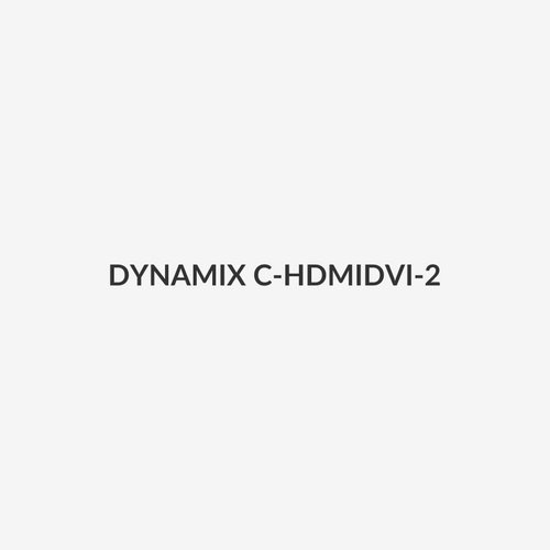 DYNAMIX C-HDMIDVI-2 - 2m HDMI Male to DVI-D Male (18+1) Cable. Single Link Max Res: 1080P@60Hz