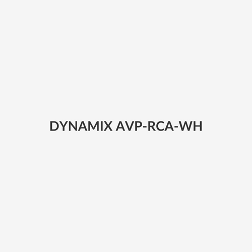 DYNAMIX AVP-RCA-WH - White RCA to RCA Keystone Adapter Gold Plated