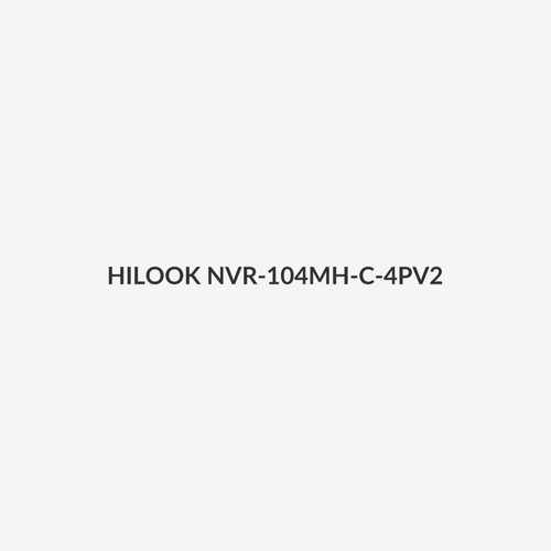 HILOOK NVR-104MH-C-4PV2 - 4-Channel 1U PoE NVR with up to 4K Recording. No HDD Included