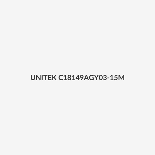 UNITEK C18149AGY03-15M - 15M CAT8 Black SSTP 26AWG Patch Lead in PVC Jacket Supports 40 Gigabit Ethernet