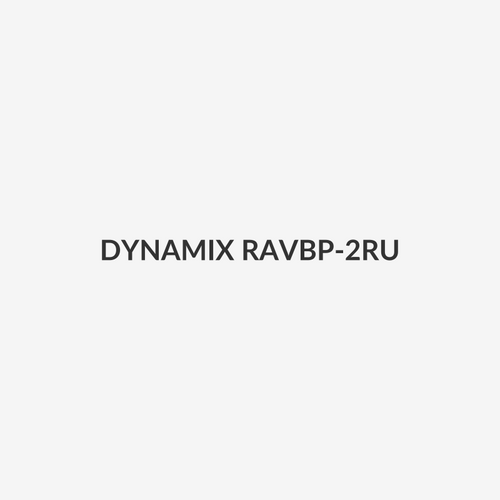 DYNAMIX RAVBP-2RU - 2RU Vented Blanking Panel. Black Includes 4x Cage Nuts