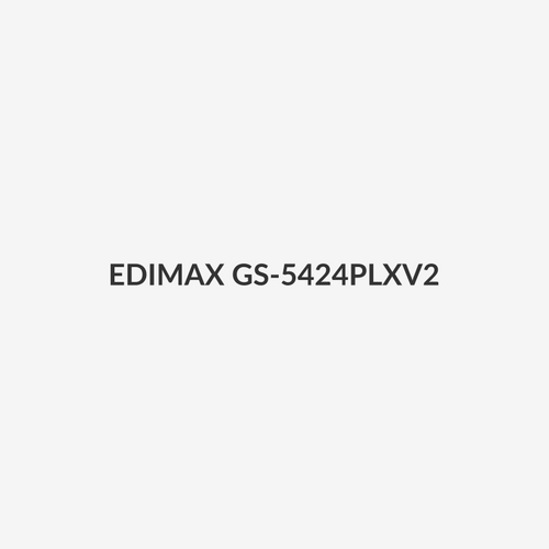 EDIMAX GS-5424PLXV2 - 24 Port Gigabit PoE+ Web Smart Surveillance Switch w/ 4 Port 10GbE SFP+ Uplinks.
