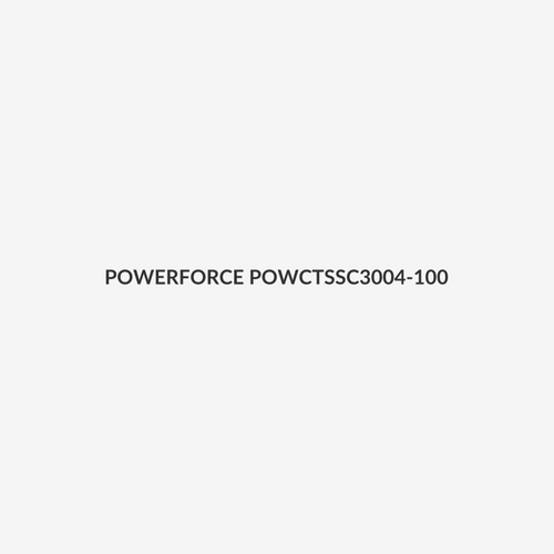 POWERFORCE POWCTSSC3004-100 - 4.6 x 300mm 316L Stainless Steel Cable Ties Pack of 100 667N/68kgs Tensile Strength