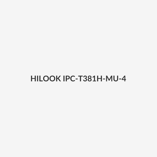HILOOK IPC-T381H-MU-4 - 8MP IP POE Turret Camera w/ 4mm Fixed Lens. H265. IR up to 30m. Built-in Audio Mic.