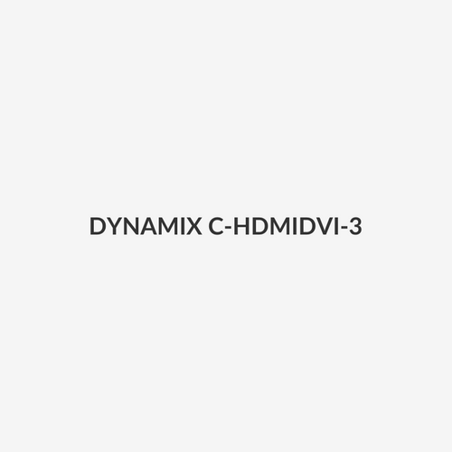 DYNAMIX C-HDMIDVI-3 - 3M HDMI Male to DVI-D Male (18+1) Cable. Single Link Max Res: 1080P@60Hz