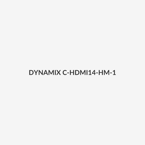 DYNAMIX C-HDMI14-HM-1 - 1m HDMI to HDMI Mini Cable High-Speed w/ Ethernet Max Res: 4K@60Hz (3840x2160)