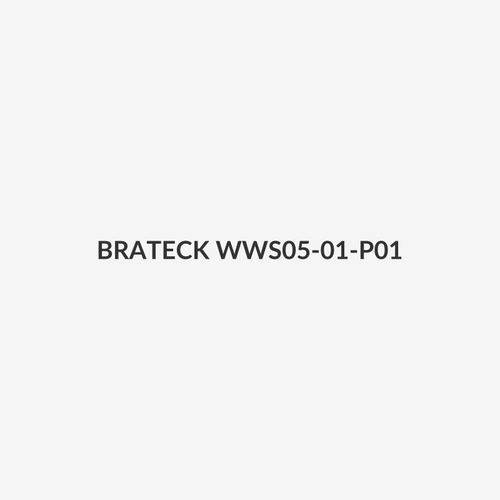 BRATECK WWS05-01-P01 - 4.6 x 200mm 316L Stainless Monitor Gas Spring Sit-Stand Workstation. Folding Keyboard