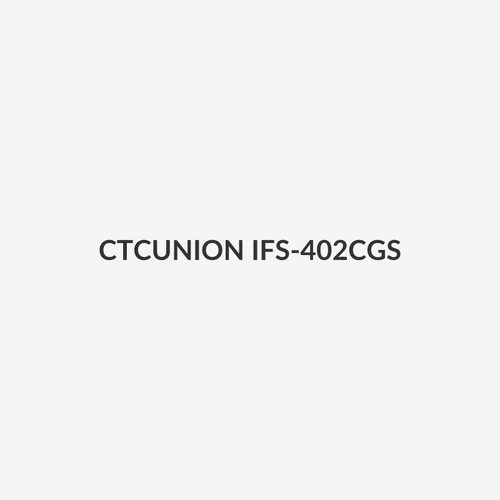 CTCUNION IFS-402CGS - 4 Port Fast Ethernet Unmanaged Switch. -10 60 C. 4x 10/100 BaseTX UTP w/ 2x 1000Base-X