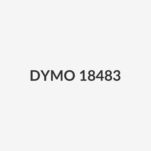 DYMO 18483 - Genuine Rhino Industrial Labels-Permanent 12mm Black on White.labeling panels