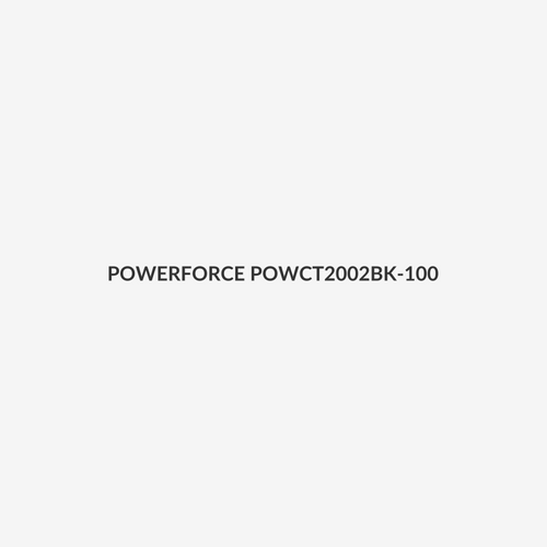 POWERFORCE POWCT2002BK-100 - 2.8 x 200mm Black UV Cable Ties Pack of 100 8kgs Tensile Strength