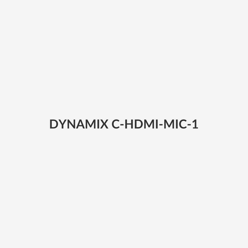 DYNAMIX C-HDMI-MIC-1 - 1m HDMI to HDMI Micro Cable v14 Max Res: 4K@30Hz Colour Black