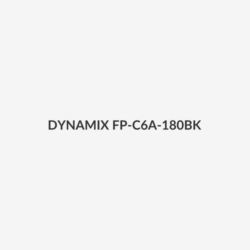 DYNAMIX FP-C6A-180BK - Cat6A 180 Unshielded Keystone Jack Dual IDC Colour Black