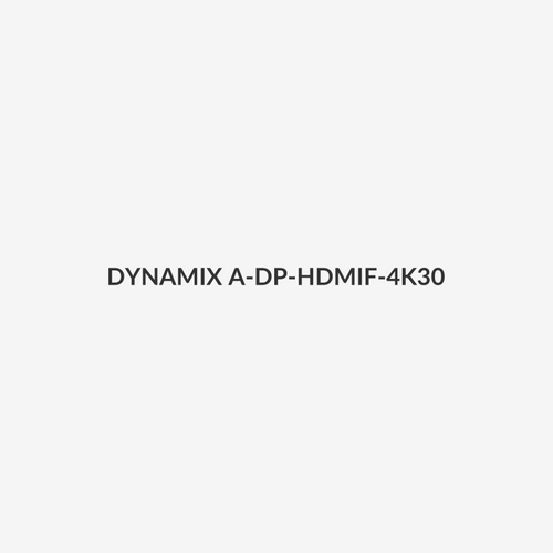 DYNAMIX A-DP-HDMIF-4K30 - DisplayPort Male to HDMI Female Adapter. Passive Converter Max Res 4K@30Hz