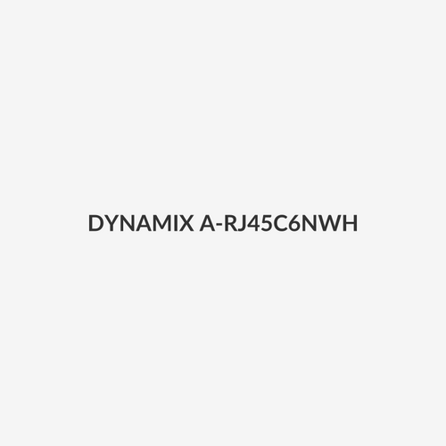 DYNAMIX A-RJ45C6NWH - Cat6 Rated RJ45 8C Joiner 2-Way (2x RJ45 Sockets) Colour White