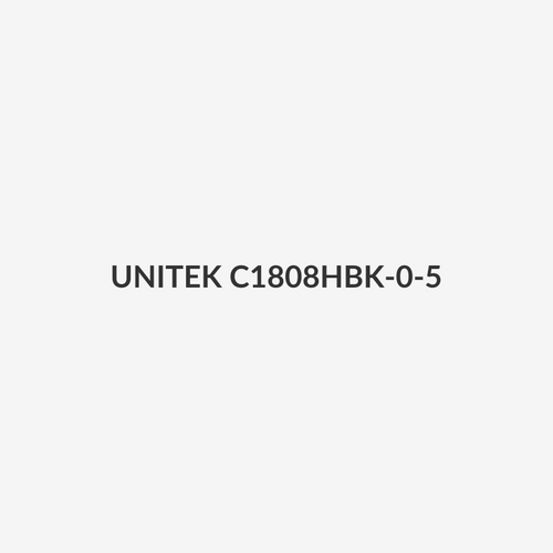 UNITEK C1808HBK-0-5 - 0.5m CAT7 Black SSTP 26AWG Patch Lead in PVC Jacket Supports 10 Gigabit Ethernet
