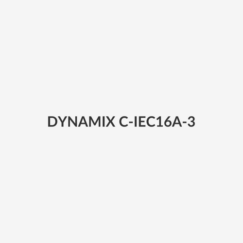 DYNAMIX C-IEC16A-3 - 3m IEC 16A Power Extension Cord (C20 Plug to C19 Socket) 15mm2 Black