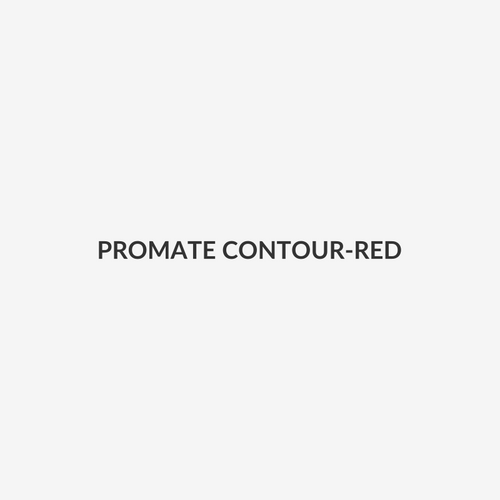 PROMATE CONTOUR-RED - Ergonomic Wireless Mouse w/ Ambidextrous Design. 800/1200/1600Dpi 10m Working