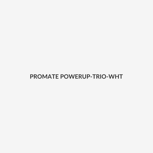 PROMATE POWERUP-TRIO-WHT - 5000mAh Ultra-Compact Fast Charging Power Bank In-Built Dual Folding USB-C & Lightning