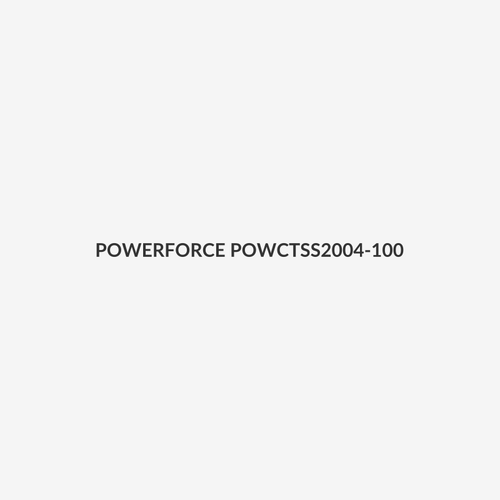POWERFORCE POWCTSS2004-100 - 4.6 x 200mm 316L Stainless Steel Cable Ties Pack of 100 667N/68kgs Tensile Strength