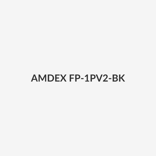 AMDEX FP-1PV2-BK - Switch Plate ONLY. 1 Gang Wall Face Plate Accepts Clipsal Style Mechs Black