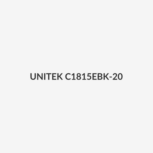 UNITEK C1815EBK-20 - 20m CAT7 Black SSTP 26AWG Patch Lead in PVC Jacket Supports 10 Gigabit Ethernet