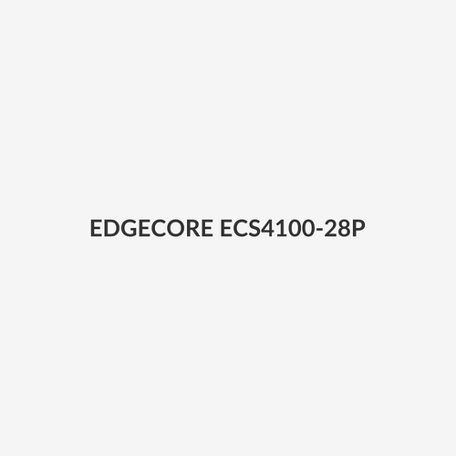 EDGECORE ECS4100-28P - 24 Port Gigabit PoE+ Managed L2+/L3 Lite Switch. 4x GE SFP Ports. 1x RJ45