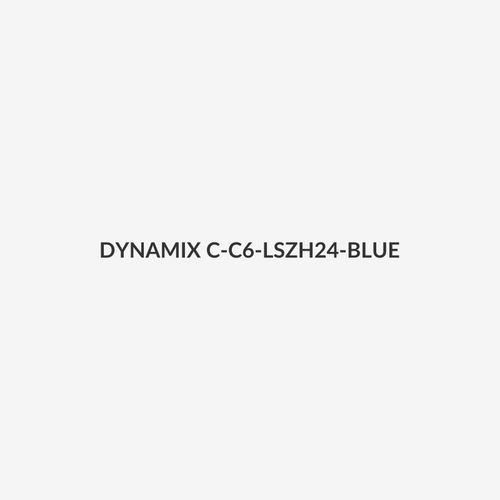 DYNAMIX C-C6-LSZH24-BLUE - 305m Cat6 Blue UTP Solid Cable Roll 250MHz 24AWGx4P LSZH CM UL Rated Jacket