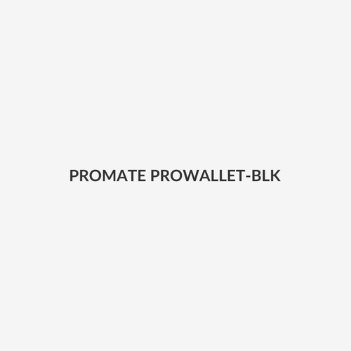 PROMATE PROWALLET-BLK - Anti-Loss Slim Leather Wallet With RFID Protection & Smart Tracking.