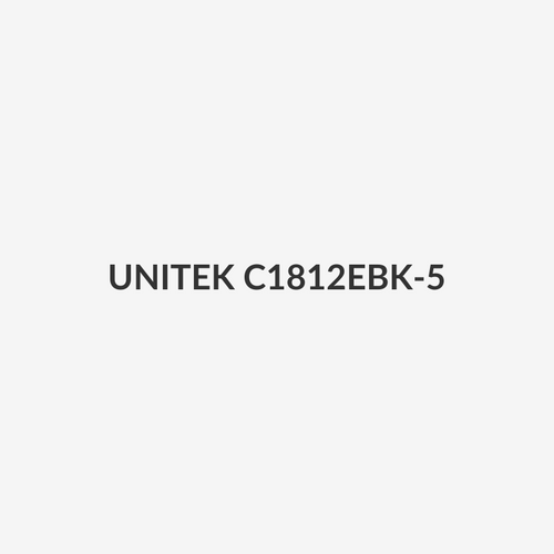 UNITEK C1812EBK-5 - 5m CAT7 Black SSTP 26AWG Patch Lead in PVC Jacket Supports 10 Gigabit Ethernet