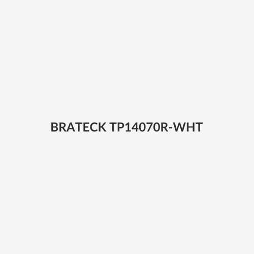 BRATECK TP14070R-WHT - 1400x700mm One-Piece Table Top for M06-23DE-AI Desk Curved-edge EcoFriendly