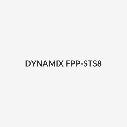 DYNAMIX FPP-STS8 - ST Simplex/FC Simplex 8x Port Plate Unloaded 2x Tier Screw Less Design Black