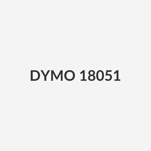 DYMO 18051 - Genuine Rhino Industrial Labels- Heat Shrink 6mm Black on White. industrial grade