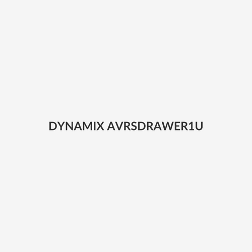 DYNAMIX AVRSDRAWER1U - AV Rack 1RU sliding drawer w/ #10-32 screws 450mm Deep Max Shelf Weight 30Kgs.