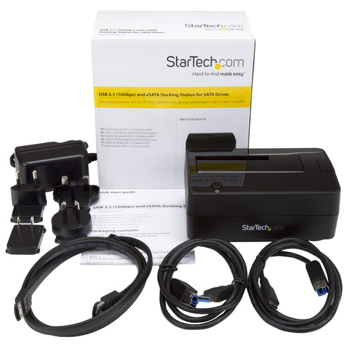 StarTech.com SDOCKU313E - USB 3.1 (10GBPS) / ESATA SINGLE-BAY DOCK