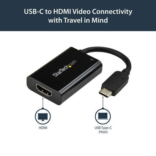 StarTech.com CDP2HDUCP - USB-C to HDMI Adapter w/ Power Delivery