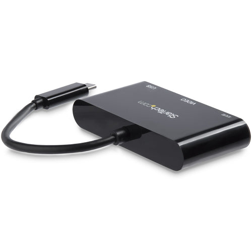 StarTech.com CDP2VGAUACP - USB-C to VGA Multifunction Adapter - PD